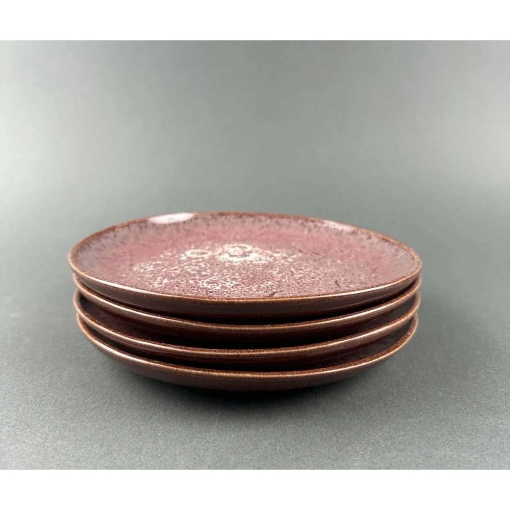 Anthropologie‎ Reactive Glaze Tapas Side Plates Set of 4 New In Box